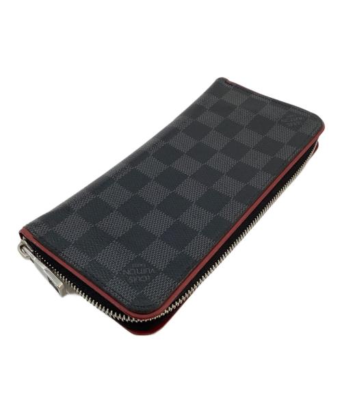 LOUIS VUITTON（ルイ ヴィトン）LOUIS VUITTON (ルイ ヴィトン) ジェピーウォレットヴェルティカル ブラック×レッドの古着・服飾アイテム