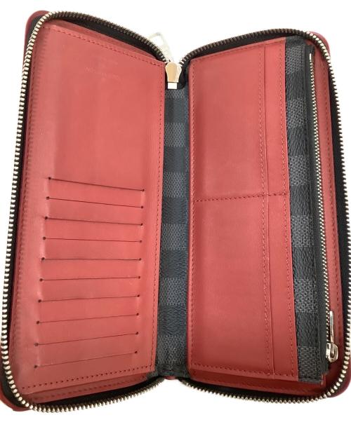 LOUIS VUITTON（ルイ ヴィトン）LOUIS VUITTON (ルイ ヴィトン) ジェピーウォレットヴェルティカル ブラック×レッドの古着・服飾アイテム