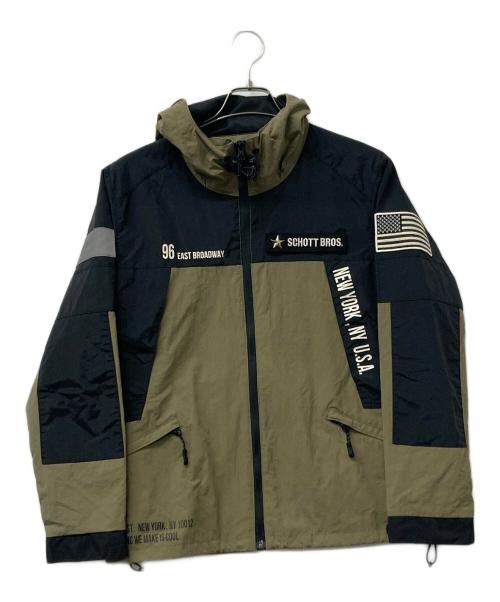 Schott（ショット）Schott (ショット) REFLECTOR FIELD JACKET ブラウン×ブラック サイズ:Sの古着・服飾アイテム