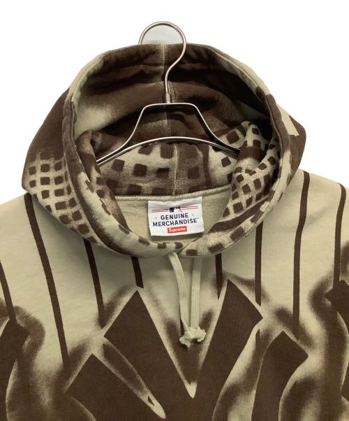 SUPREME（シュプリーム）SUPREME (シュプリーム) MLB (エムエルビー) New York Yankees Airbrush Hooded Sweatshirt ブラウン サイズ:Lの古着・服飾アイテム