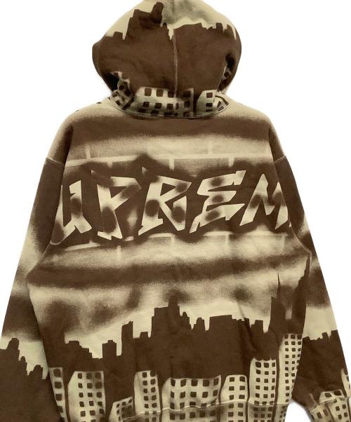 SUPREME（シュプリーム）SUPREME (シュプリーム) MLB (エムエルビー) New York Yankees Airbrush Hooded Sweatshirt ブラウン サイズ:Lの古着・服飾アイテム