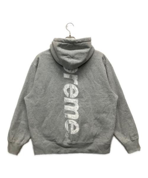 SUPREME（シュプリーム）SUPREME (シュプリーム) Supreme Satin Applique Hooded グレー サイズ:Lの古着・服飾アイテム