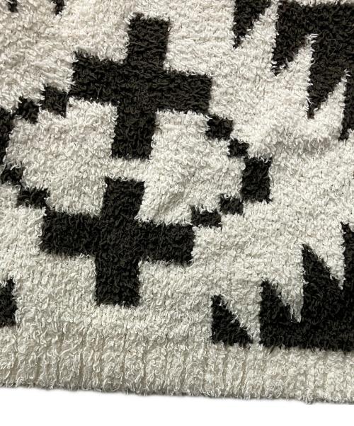 PENDLETON（ペンドルトン）PENDLETON (ペンドルトン) 厚手カーディガン ニット総柄ロングガウン ホワイト サイズ:Mの古着・服飾アイテム