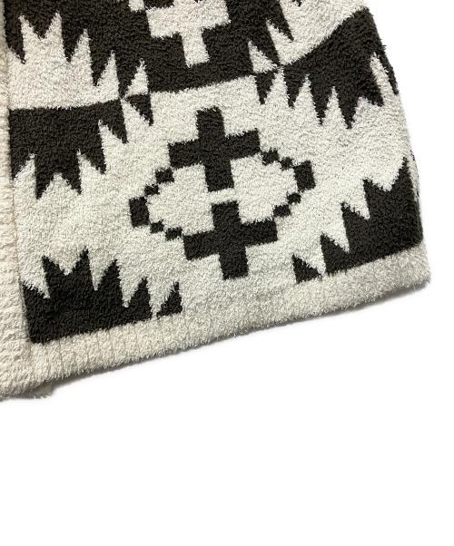 PENDLETON（ペンドルトン）PENDLETON (ペンドルトン) 厚手カーディガン ニット総柄ロングガウン ホワイト サイズ:Mの古着・服飾アイテム