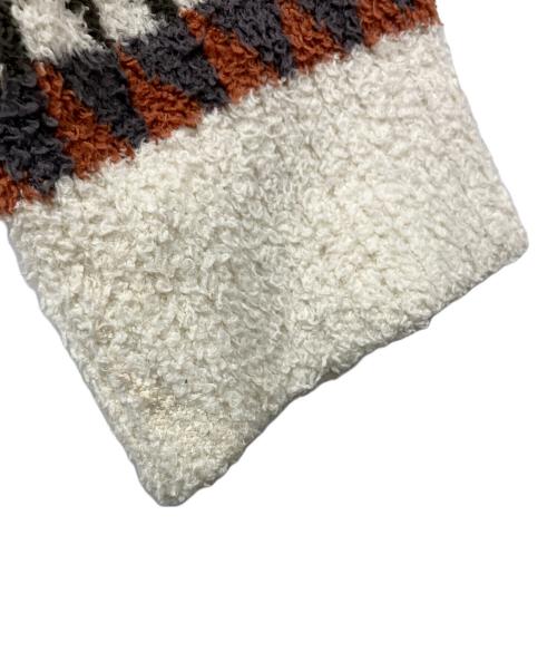 PENDLETON（ペンドルトン）PENDLETON (ペンドルトン) 厚手カーディガン ニット総柄ロングガウン ホワイト サイズ:Mの古着・服飾アイテム