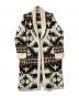 PENDLETON（ペンドルトン）の古着「厚手カーディガン ニット総柄ロングガウン」｜ホワイト