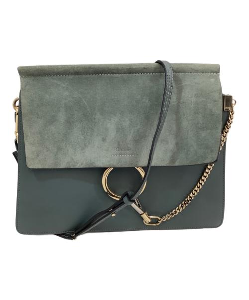 Chloe（クロエ）Chloe (クロエ) フェイスモールショルダーバッグ グリーンの古着・服飾アイテム