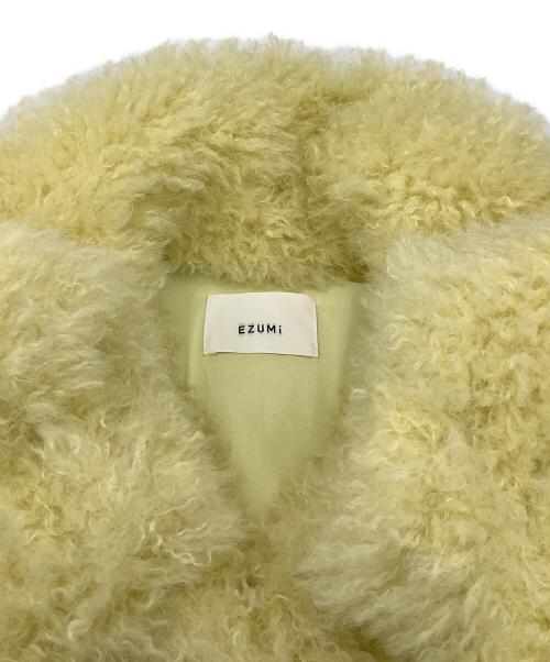 EZUMI（エズミ）EZUMI (エズミ) ボアジャケット クロップドファージャケット イエロー サイズ:Fの古着・服飾アイテム