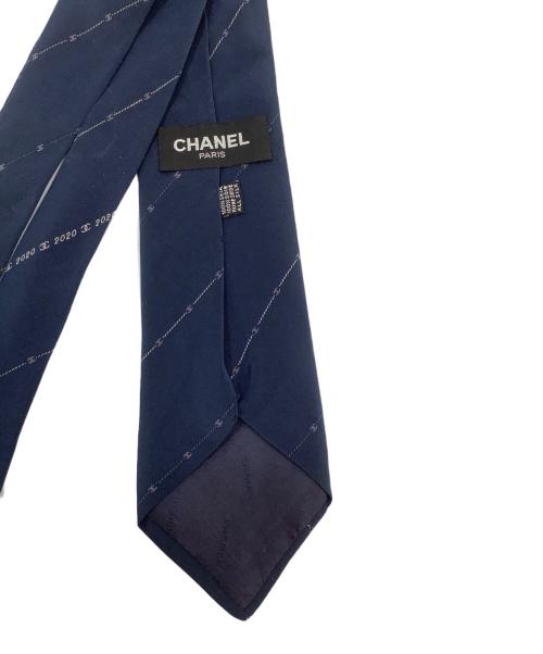 CHANEL（シャネル）CHANEL (シャネル) ネクタイ ネイビー サイズ:記載なしの古着・服飾アイテム
