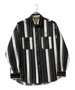 中古・古着通販】FLAX (フラックス) 長袖シャツ 90'sリネンシャツ