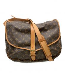 LOUIS VUITTON（ルイ ヴィトン）の古着「ショルダーバッグ M42254 モノグラム ソミュール35」｜ブラウン