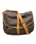 LOUIS VUITTON（ルイ ヴィトン）の古着「ショルダーバッグ M42254 モノグラム ソミュール35」｜ブラウン