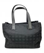 CHANELシャネル）の古着「トートバッグ ニュートラベルライン」｜ブラック