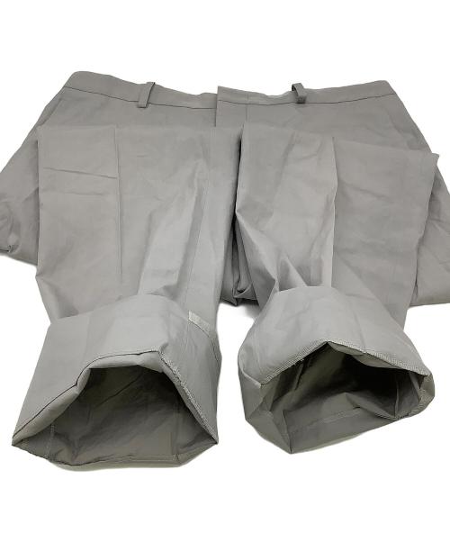 JIL SANDER（ジルサンダー）JIL SANDER (ジルサンダー) ナイロンパンツ コットンテーパードスラックスパンツ ライトグレー サイズ:44の古着・服飾アイテム