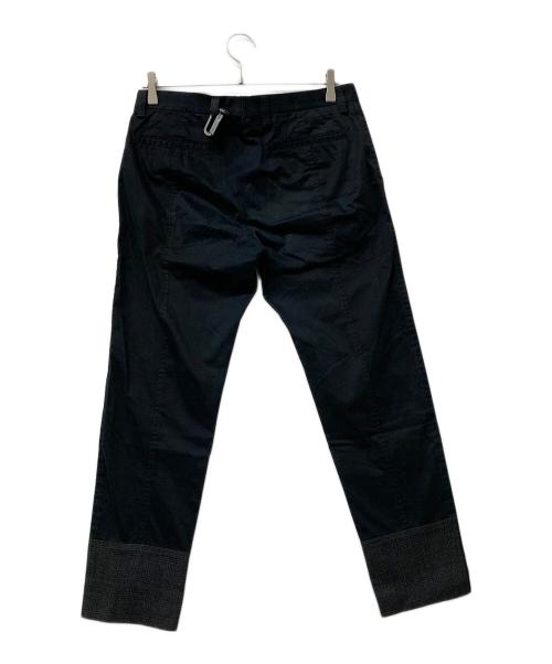 DOLCE & GABBANA（ドルチェ＆ガッバーナ）DOLCE & GABBANA (ドルチェ＆ガッバーナ) ストレートパンツ グレー×ブラック サイズ:44の古着・服飾アイテム