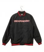 INDEPENDENTインディペンデント）の古着「スタジャン BAUHAUS STADIUM JACKET」｜ブラック