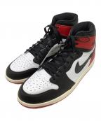 NIKEナイキ）の古着「ハイカットスニーカー Air Jordan 1 Retro High OG “Black Toe Reimagined”」｜ブラック×レッド