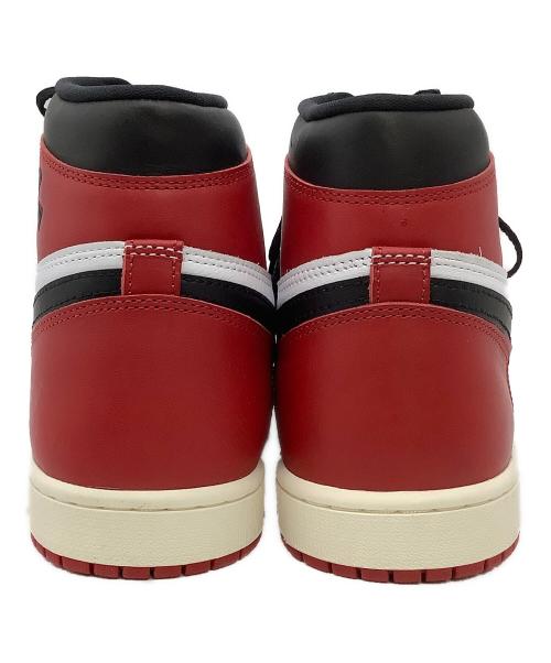 NIKE（ナイキ）NIKE (ナイキ) ハイカットスニーカー Air Jordan 1 Retro High OG “Black Toe Reimagined” ブラック×レッド サイズ:29 未使用品の古着・服飾アイテム