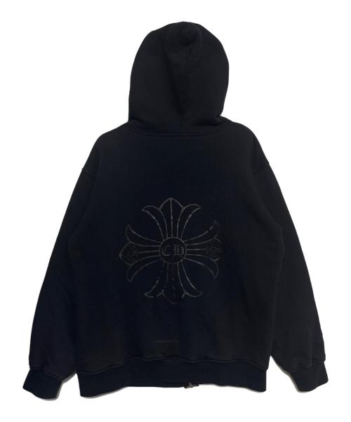 CHROME HEARTS（クロムハーツ）CHROME HEARTS (クロムハーツ) CH Plus Print Thermal Zip Up Hoodie ブラック サイズ:Lの古着・服飾アイテム