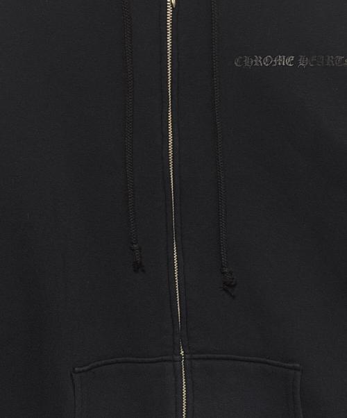 CHROME HEARTS（クロムハーツ）CHROME HEARTS (クロムハーツ) CH Plus Print Thermal Zip Up Hoodie ブラック サイズ:Lの古着・服飾アイテム