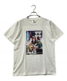 ノーブランド（ノーブランド）の古着「Tシャツ　劇場版デッドデッドデーモンズデデデデデストラクションTシャツ」｜ホワイト