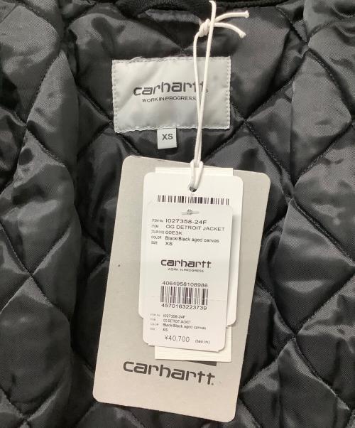 Carhartt WIP（カーハート ワークインプログレス）CARHARTT WIP (カーハート ワークインプログレス) デトロイトジャケット ブラック サイズ:XS 未使用品の古着・服飾アイテム
