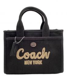 COACH（コーチ）の古着「カーゴトートバッグ キャンバス」｜ブラック