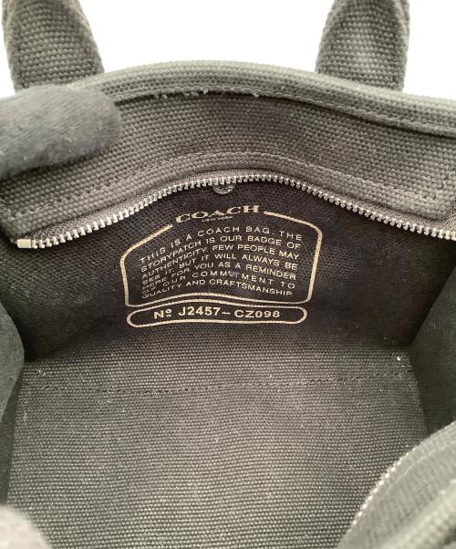 COACH（コーチ）COACH (コーチ) カーゴトートバッグ キャンバス ブラックの古着・服飾アイテム