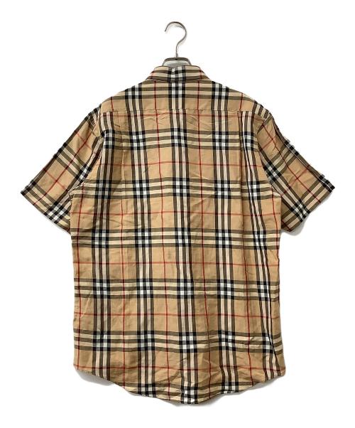 Burberry's（バーバリーズ）Burberry's (バーバリー) 半袖シャツ ノバチェック柄シャツ ベージュ サイズ:Largeの古着・服飾アイテム