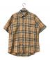 Burberry's（バーバリー）の古着「半袖シャツ ノバチェック柄シャツ」｜ベージュ