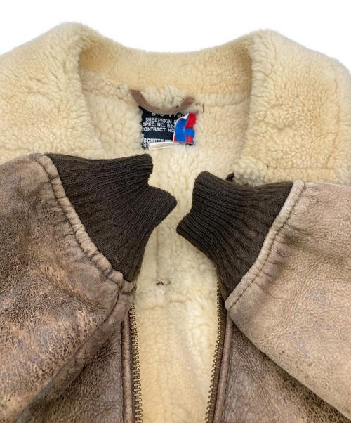 Schott（ショット）Schott (ショット) B-6フライトジャケット ブラウン サイズ:40の古着・服飾アイテム