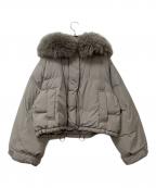 Snidel×西川スナイデル×ニシカワ）の古着「ジャケット フードファーショートダウン」｜グレー