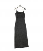 anuansアニュアンス）の古着「キャミソールワンピース カシミヤブレンドキャミソールニットワンピース」｜グレー