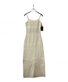 anuans（アニュアンス）の古着「キャミソールワンピース カシミヤブレンドキャミソールニットワンピース」｜アイボリー