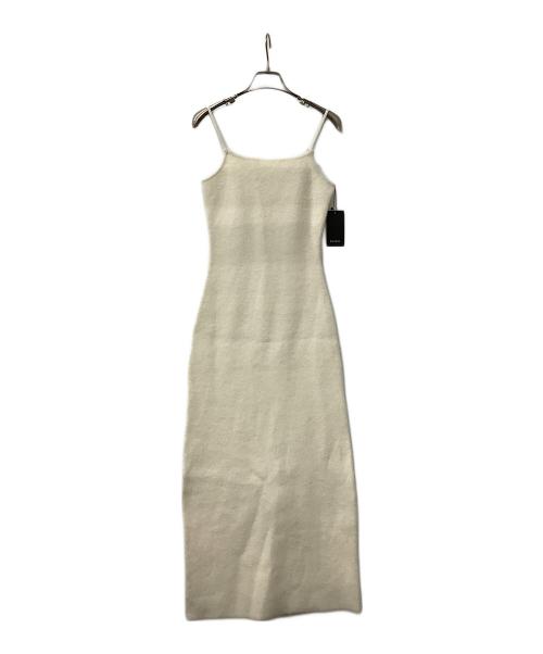 anuans（アニュアンス）anuans (アニュアンス) キャミソールワンピース カシミヤブレンドキャミソールニットワンピース アイボリー サイズ:1の古着・服飾アイテム