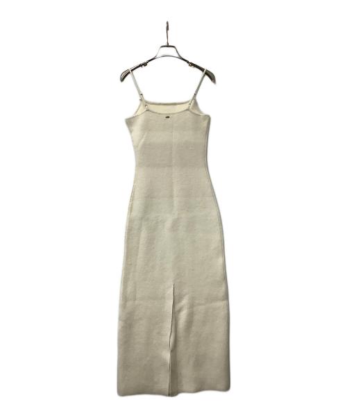 anuans（アニュアンス）anuans (アニュアンス) キャミソールワンピース カシミヤブレンドキャミソールニットワンピース アイボリー サイズ:1の古着・服飾アイテム