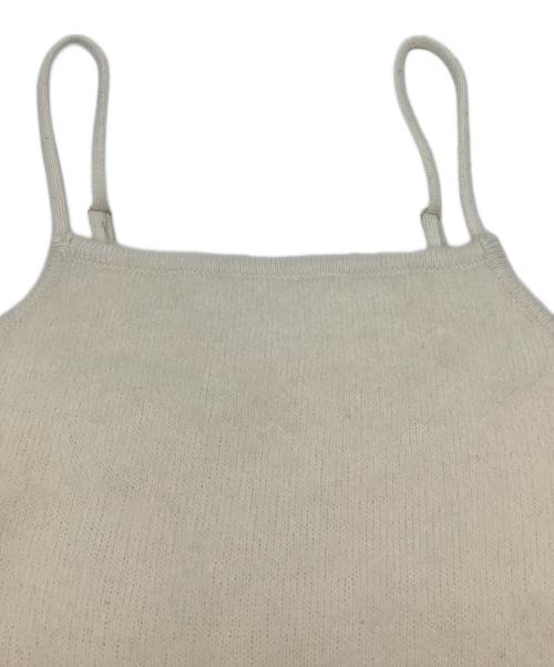 anuans（アニュアンス）anuans (アニュアンス) キャミソールワンピース カシミヤブレンドキャミソールニットワンピース アイボリー サイズ:1の古着・服飾アイテム