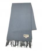 JOHNSTONS OF ELGINジョンストンズオブエルガン）の古着「マフラー カシミヤストール」｜スカイブルー