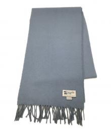 JOHNSTONS OF ELGIN（ジョンストンズオブエルガン）の古着「マフラー カシミヤストール」｜スカイブルー