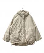 Spick and Spanスピックアンドスパン）の古着「ダウンジャケット 撥水フーデッドダウンハーフコート」｜アイボリー