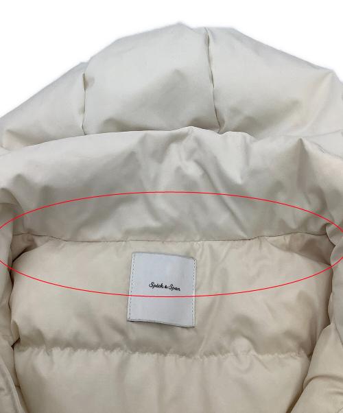 Spick and Span（スピックアンドスパン）Spick and Span (スピックアンドスパン) ダウンジャケット 撥水フーデッドダウンハーフコート アイボリー サイズ:38の古着・服飾アイテム