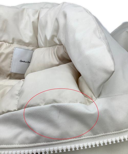 Spick and Span（スピックアンドスパン）Spick and Span (スピックアンドスパン) ダウンジャケット 撥水フーデッドダウンハーフコート アイボリー サイズ:38の古着・服飾アイテム