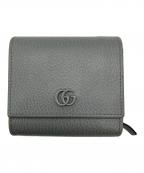 GUCCIグッチ）の古着「3つ折り財布 GGマーモント」｜グレー