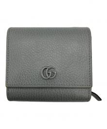 GUCCI（グッチ）の古着「3つ折り財布 GGマーモント」｜グレー