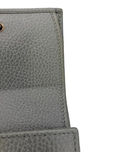 GUCCI（グッチ）GUCCI (グッチ) 3つ折り財布 GGマーモント グレーの古着・服飾アイテム