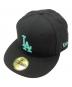 New Era（ニューエラ）の古着「キャップ MFC STORE CUSTOM COLLECTION 59FIFTY LOS ANGELES DODGERS」｜ブラック
