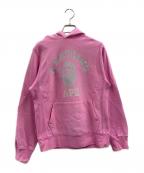 A BATHING APEア ベイシング エイプ）の古着「A BATHING APE　パーカー」｜ピンク