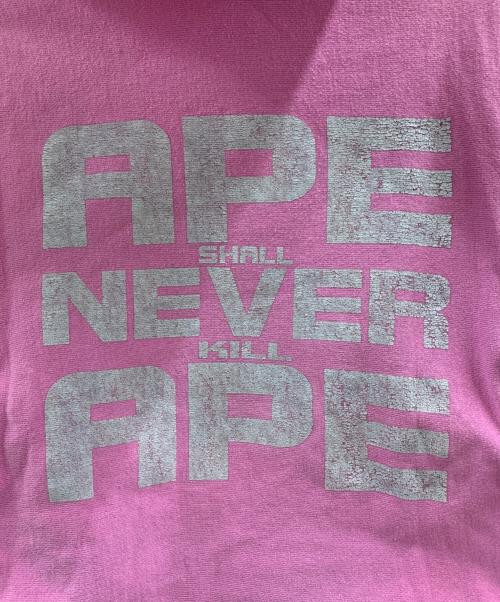 A BATHING APE（ア ベイシング エイプ）A BATHING APE (ア ベイシング エイプ) A BATHING APE　パーカー ピンク サイズ:不明の古着・服飾アイテム