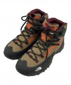 THE NORTH FACEザ ノース フェイス）の古着「トレッキングシューズ Creston Hike Mid WP」｜パープル×カーキ