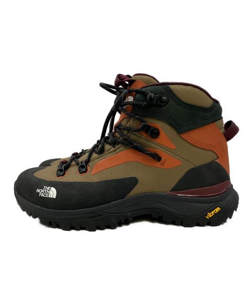 THE NORTH FACE（ザ ノース フェイス）THE NORTH FACE (ザ ノース フェイス) トレッキングシューズ Creston Hike Mid WP パープル×カーキ サイズ:CM 23.5の古着・服飾アイテム